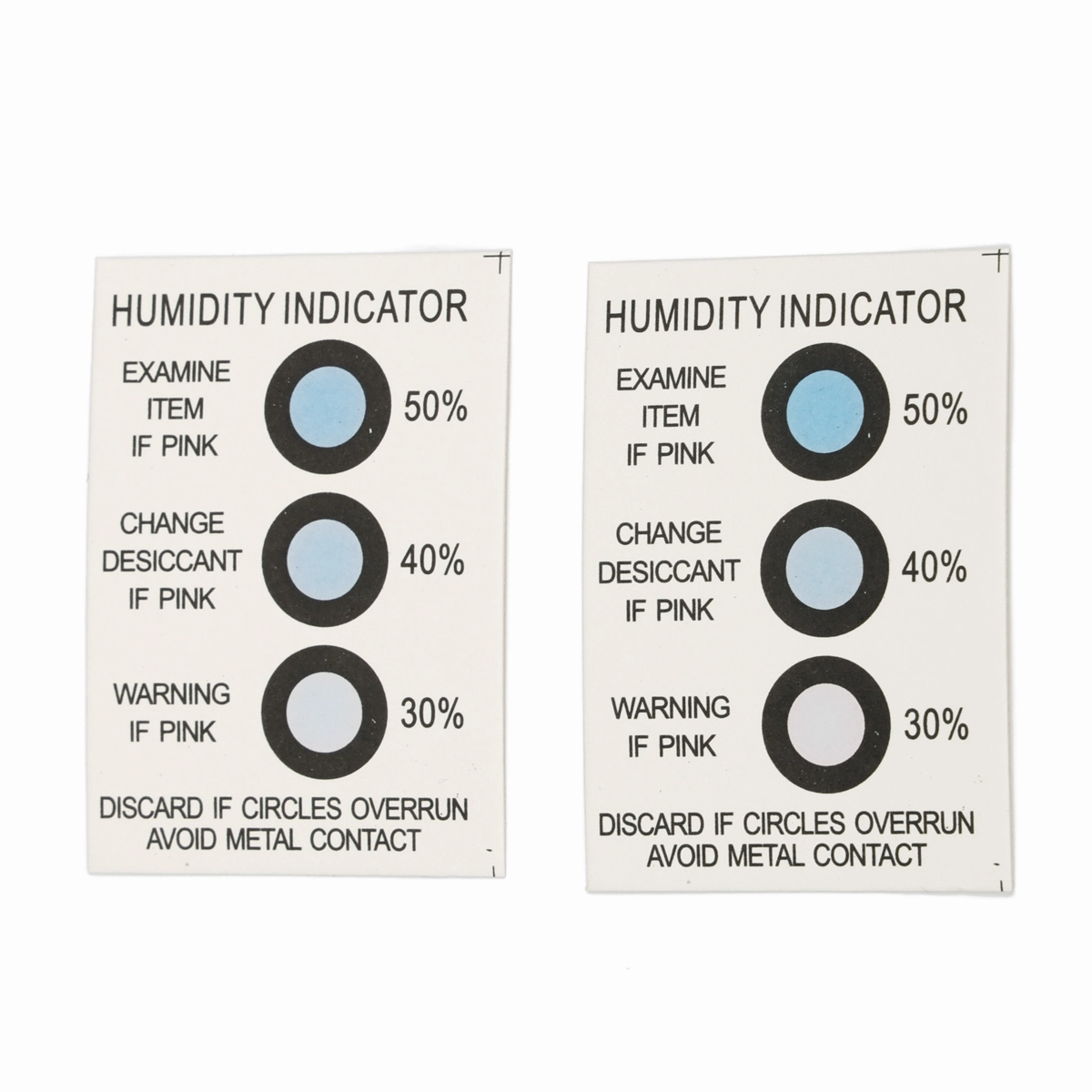 3 Dots Free Cobalt Bule to Pink Humidity Indicator Cards 