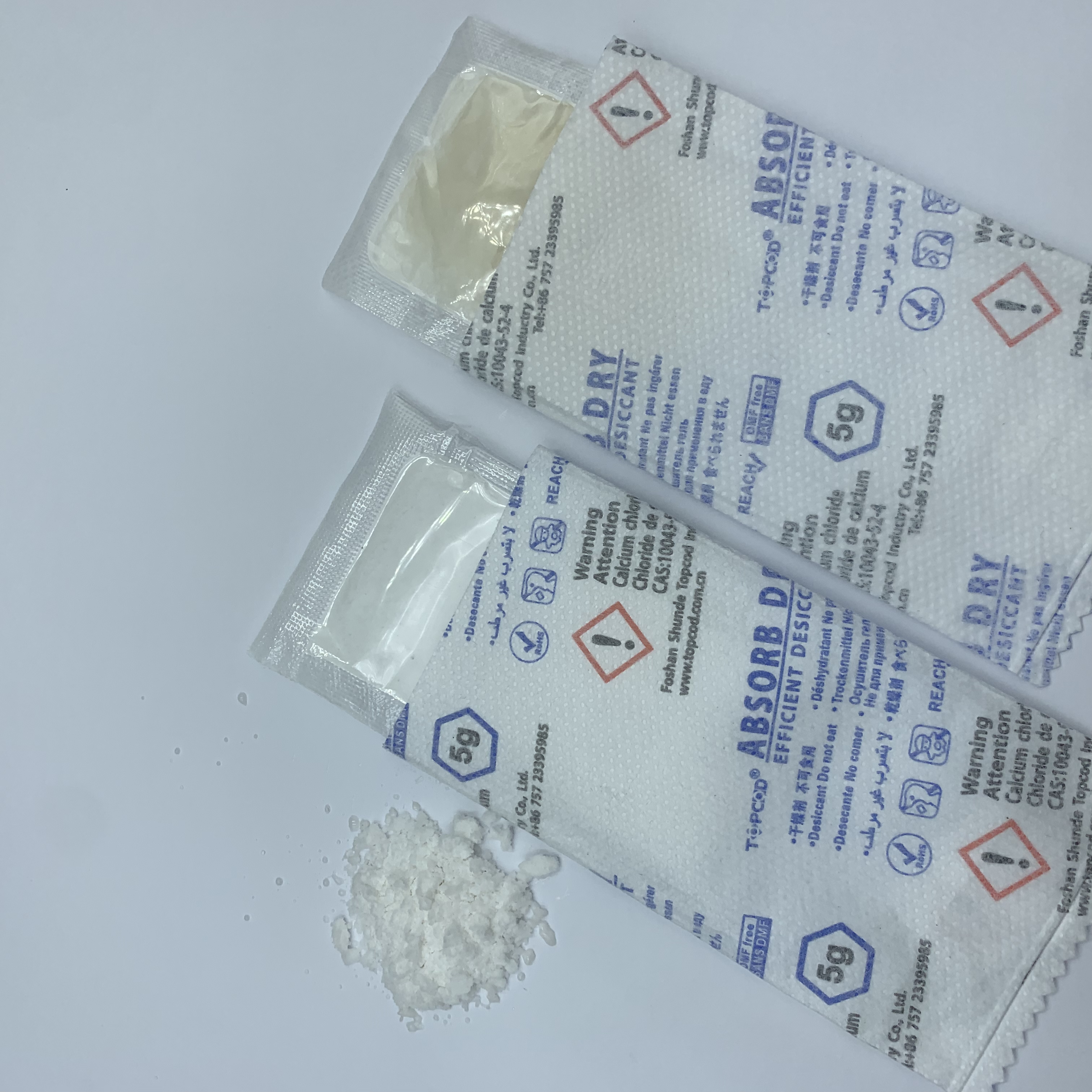 5g Solid Calcium Chloride Desiccant for Absorbing Moisture