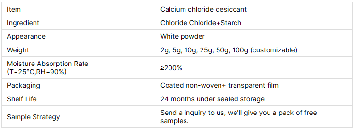 Calcium Chloride Desiccant