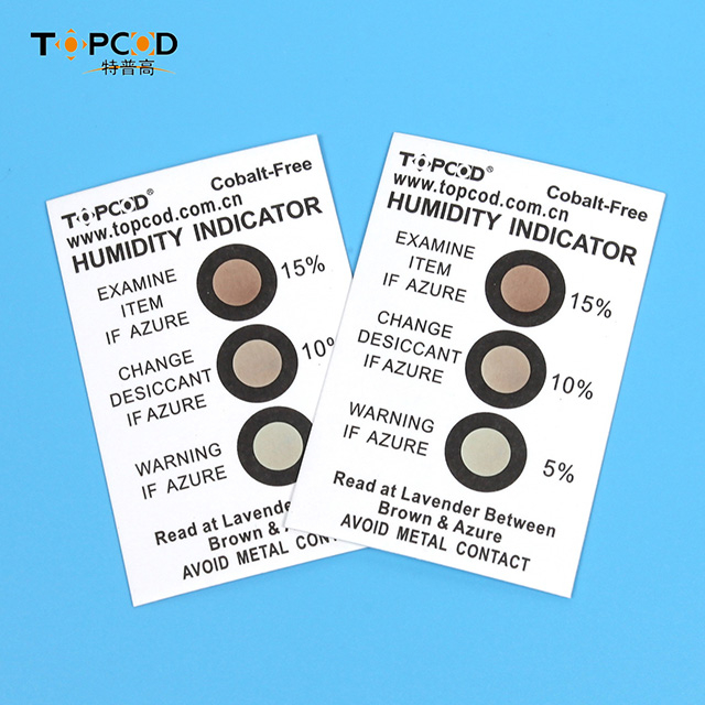 Environmental Cobalt Free Brown to Green Humidity Indicator Card