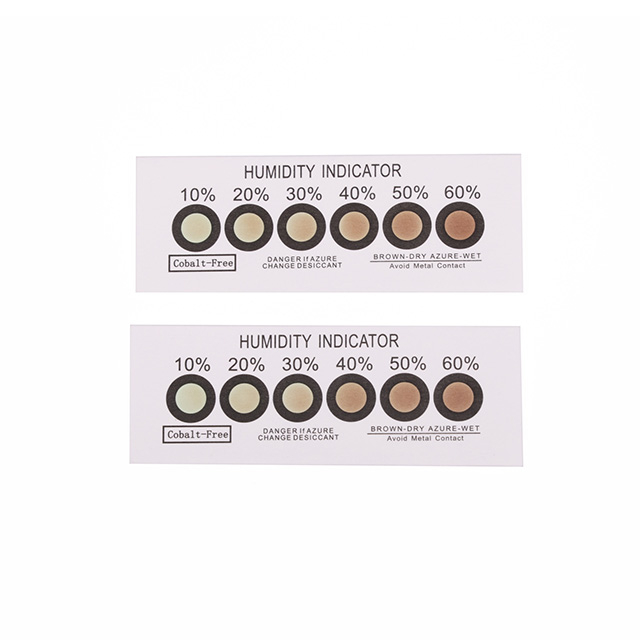 Environmental Cobalt Free Brown to Green Humidity Indicator Card