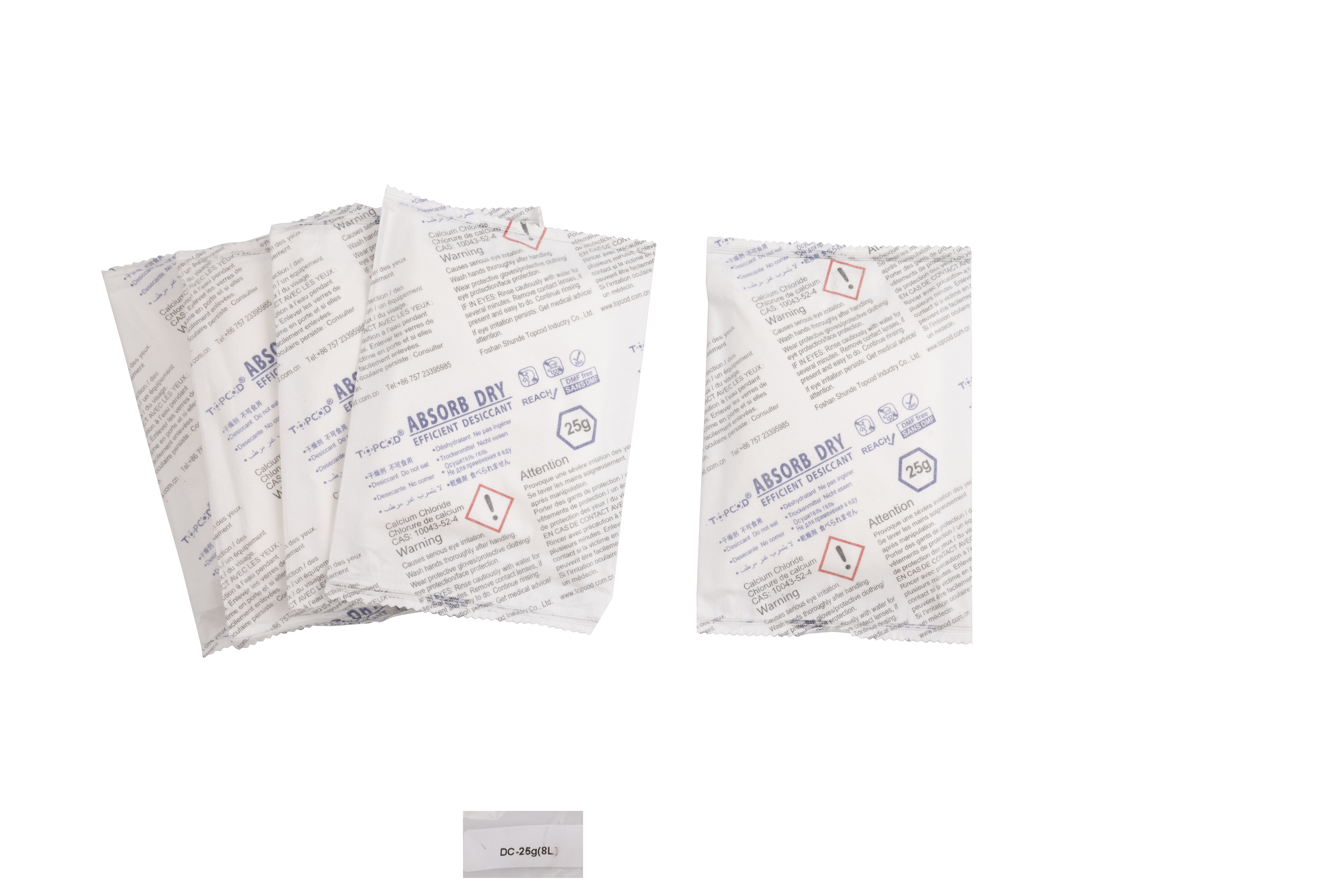 300% Absorption Calcium Chloride Desiccant Bag For shoes Packaging