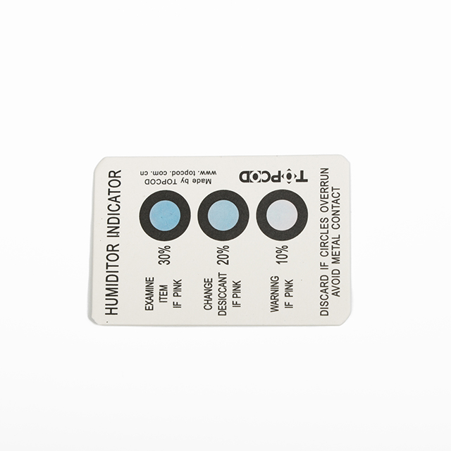 Environmental Ingenious Cobalt Chloride Free Halogen Free Humidity Indicator Card